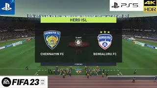 PS5 4K FIFA 23 Chennayin FC vs Bengaluru FC Ultra realistic graphics