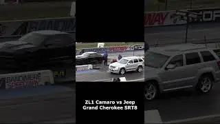 ZL1 Camaro против Jeep Grand Cherokee SRT8 &ndash; гонка на скорость между маслкаром и внедорожником! #...