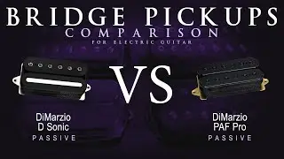 DiMarzio D SONIC vs PAF PRO - Bridge Guitar Pickup Comparison Tone Demo
