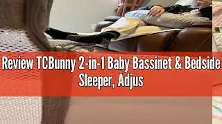 Review TCBunny 2-in-1 Baby Bassinet & Bedside Sleeper, Adjustable Portable Crib Bed for Infant/Newbo