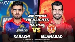 Karachi Batting | ISB United Vs KHI Kings | 2nd Inning Highlight | Match 28 | HBL PSL 5 | M1O1