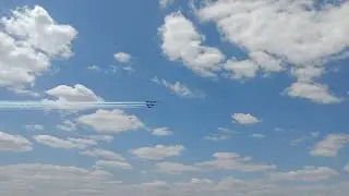 Blue Angels flyover Chicago 2020