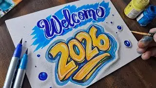 Welcome 2026 ✨️ | Happy New Year 2026 | Drawing | New year 2026 drawing
