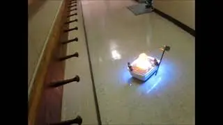Radio Controlled Hammering Rubber Duck in the Tub funbot's first school demonstration