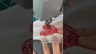 Как использовать лапку для штопки при свободно-ходовой вышивке #шитье #швейныелайфхаки #руководст...