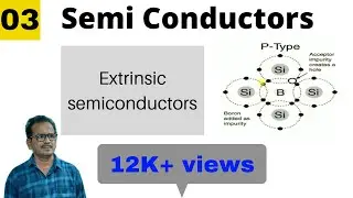 Extrinsic semi conductors in telugu for class 12 | semiconductors