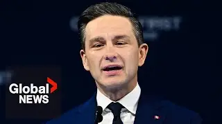 Poilievre blames Liberals for separatist movements in Alberta, Quebec at Conservative convention