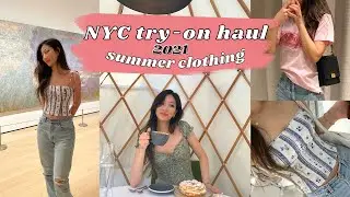 nyc clothing haul 🍎 reformation, isabel marant, aime leon dore, &more!