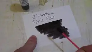 J. Herbin Perle Noir ink writing sample