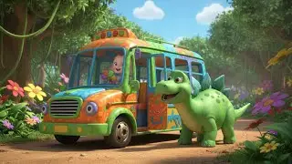 🎵 Dinosaur Bus Ride Adventure | kids nursery rhymes | Baby Song, Dino Bus Cartoon 🦕🚌