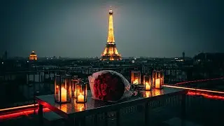 Cozy French Balcony Night ✨ Smooth Jazz Bossa Nova Instrumental | Peaceful Relaxation