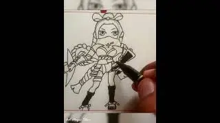 Mobile Legends Hero Skin Hanabi Draw by Art Magic Show Drawing #0021  #shorts