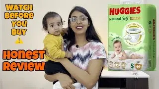 Huggies Natural Soft Premium Baby Diaper Honest Review | Watch before you buy ⚠️🚼