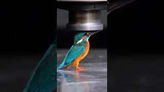 Can Kingfisher Pressed Under Hydraulic Press? #hydraulicpress #crushing #kingfisher  #asmr