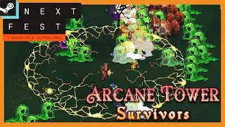 Build a Tower & Master Every Spell【 Arcane Tower Survivors DEMO 】
