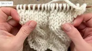 Knitting Help for Beginners : knit cables front and back (C6F and C6B), cable 6 front and back