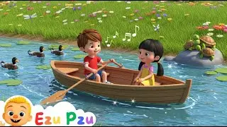 Row Row Row Your Boat | @EzuPzu-NurseryRhymes 