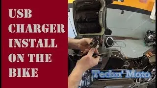 USB Charger Install on a Harley Davidson- Hard Wired | Techn' Moto