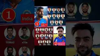 All Team Asia Cup playing 11 Vs Only India playing Xi for Asia Cup 2025 | #cricketshorts #asiacup