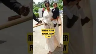 Rihanna father Mr.Ronald Fenty Funeral today in Barbados🕊🇧🇧😭 #funeral #trending #shorts #fyp #viral