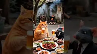 THE CAT'S BETRAYAL TO THE RATS #cats #fypage #catvideos #shortvideo #mouse