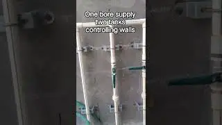 one bore supplied to tanks controlling wall plumber work #plumber #virelshorts