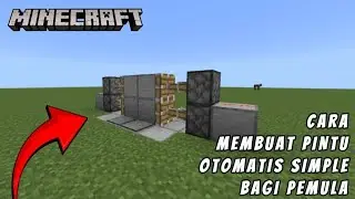 Cara membuat pintu otomatis di minecraft (BAGI PEMULA) [Minecraft Indonesia]