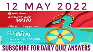 Amazon Quiz Answers Today | Win 15000 Amazon Pay Balance | 12 May 2022