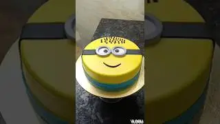 so cute minion cake design easy decorations #shortsfeed #viral #tending #minion