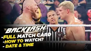 WWE Backlash 2023 FULL Match Card, Date and Time in India, How To Watch Free?