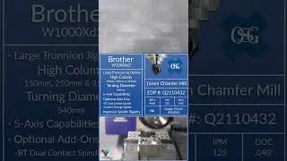 Brother SPEEDIO W1000Xd2: #shorts #LowCarbonSteel #Demo