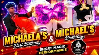 MICHAELA'S & MICHAEL' S SHORT BIRTHDAY MAGIC PERFORMANCE #bestmagic #birthday #butterfly