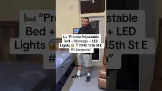 🛏️ PremierAdjustable Bed + Massage + LED Lights.#sarasotaflorida #bradentonflorida #parrishfl