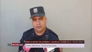 ROBÓ UN BOTÍN , FUE DETENIDO Y URSUPÓ EL NOMBRE DE SU 