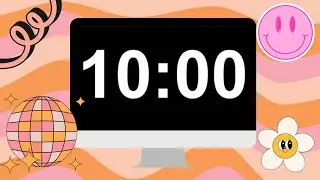 10 Minute Timer / Retro Timer / Ten Minute Countdown Timer / Cleaning Timer/ Classroom, Work, Office