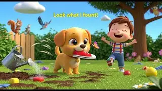 Penny the Puppy Finds a Shoe | Curious Animal Rhyme for Kids