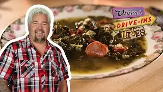Guy Fieri Eats Portuguese Kale Soup | Diners, Drive-Ins and Dives | Food Network