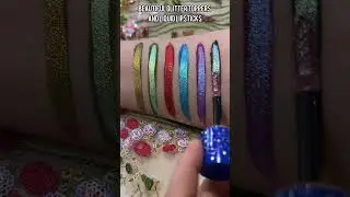 Glitter toppers and matte liquid lipsticks that stay! #glittereyes #glitterlips #glitterobsessed
