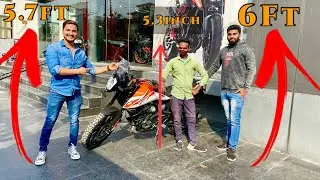 KTM 250 Adventure Seat HEIGHT Test | Will 5.3 & 5.6ft Work ? Better Than RE Himalayan & YEZDI ?