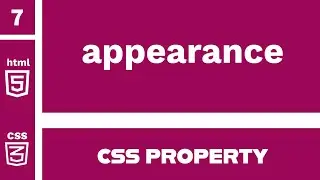 CSS Property : appearance explained !
