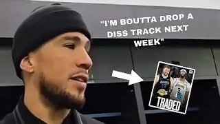 Booker TALKS about the LUKA TRADE and says he MIGHT drop a DISS TRACK NEXT WEEK