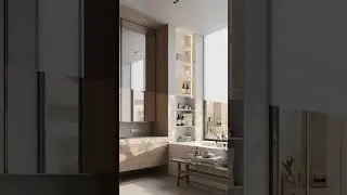 Bathroom design created with midjourney. 3ds max + corona renderer. 3d visualization by me