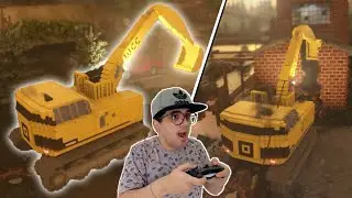 DEMOLINDO TUDO COM UMA MEGA ESCAVADEIRA!!!!