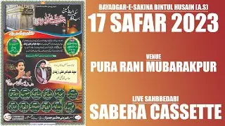 Live 17 Safar Shabbedari Sahbbedari | Pura Rani, Mubarakpur, Azamgarh 2023/1445 AH