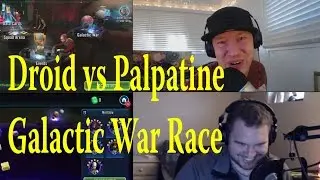 Star Wars: Galaxy Of Heroes - Droids VS Palpatine Galactic War Race w/ AhnaldT101