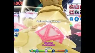 hatching secret radiant crystal dragon in bubble gum simulator infinity