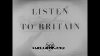 1942 BRITISH WORLD WAR II  PROPAGANDA FILM   