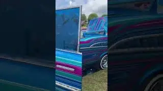 Lowrider: 1957 Chevy Bel Air &ldquo;Double Trouble&rdquo; at 2022 Rick Ross Car Show in Fayetteville, GA