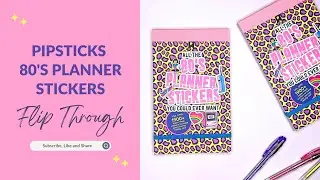 Pipsticks 80's Planner Sticker Pad