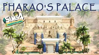 PHARAO'S PALACE | Egyptian Oasis Collab | Sims 4 Speed Build | No CC